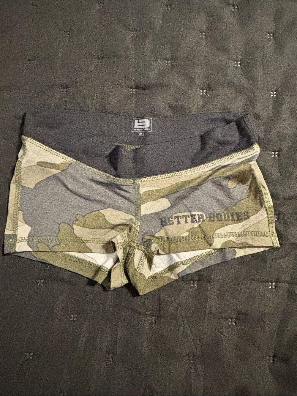 BETTER BODIES Camo Performance Shorts - Olive/Gray
